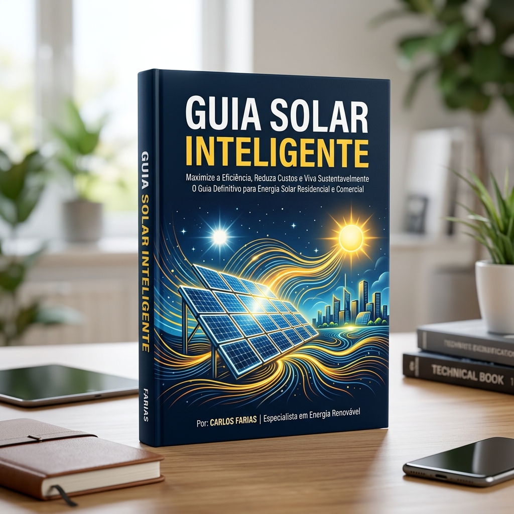 Mockup 3D do Guia Solar Inteligente